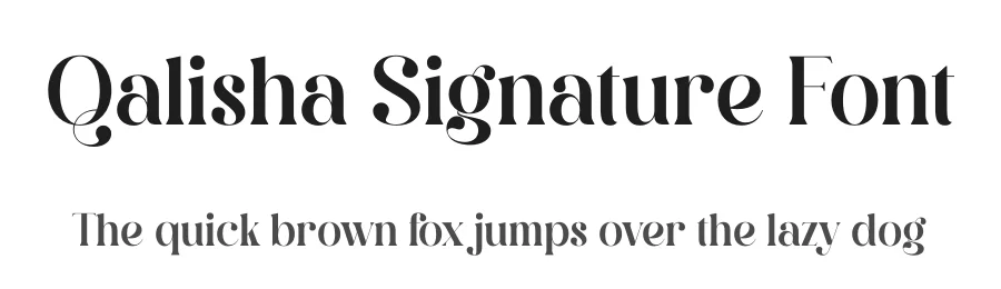 Qalisha Signature Font by Storytype — Serif Font