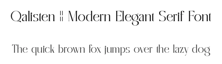 Qalisten || Modern Elegant Serif Font by ErmediaStudio — Display Font