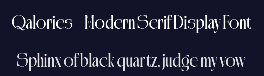 Qalories – Modern Serif Display Font by timelesstype.co — Display Font — thumbnail 2