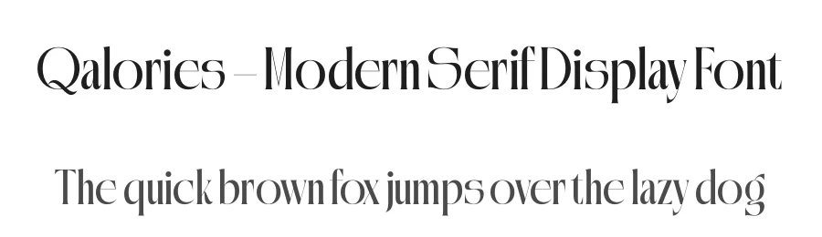 Qalories – Modern Serif Display Font by timelesstype.co — Display Font