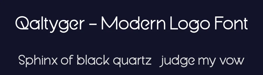 Qaltyger – Modern Logo Font by productype — Decorative Font — thumbnail 2