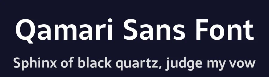 Qamari Sans Font by namelatype — Serif Font — thumbnail 2