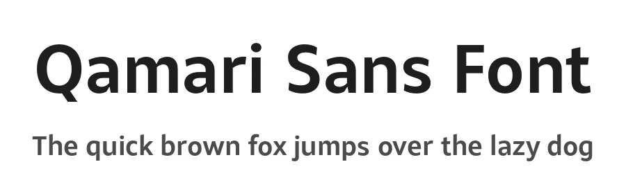 Qamari Sans Font by namelatype — Serif Font