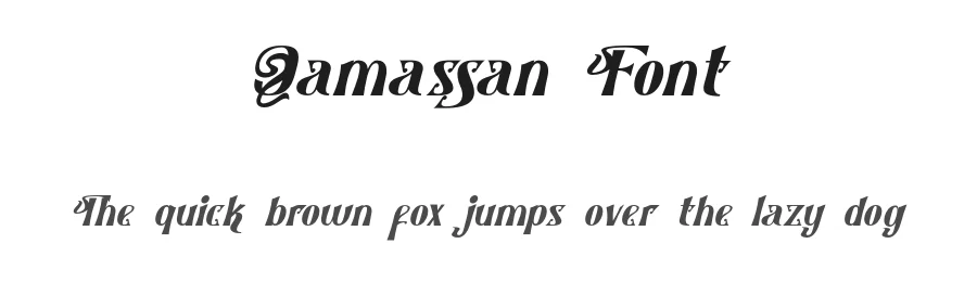 Qamassan Font by Anomali Creatype โ Display Font