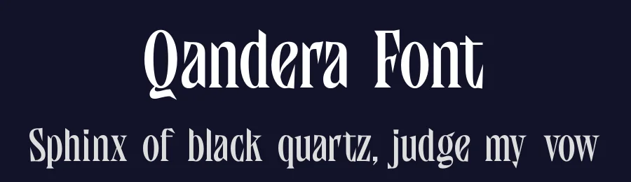 Qandera Font by timelesstype.co — Display Font — thumbnail 2
