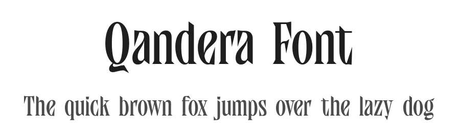Qandera Font by timelesstype.co — Display Font