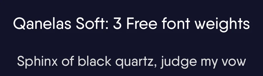 Qanelas Soft: 3 Free font weights by Radomir Tinkov — Sans Serif Font — thumbnail 2