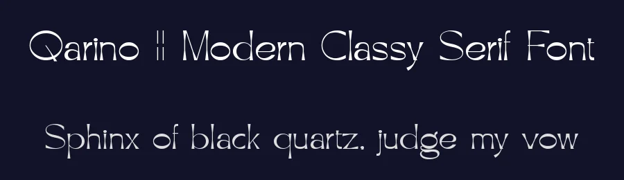 Qarino || Modern Classy Serif Font by ErmediaStudio — Serif Font — thumbnail 2
