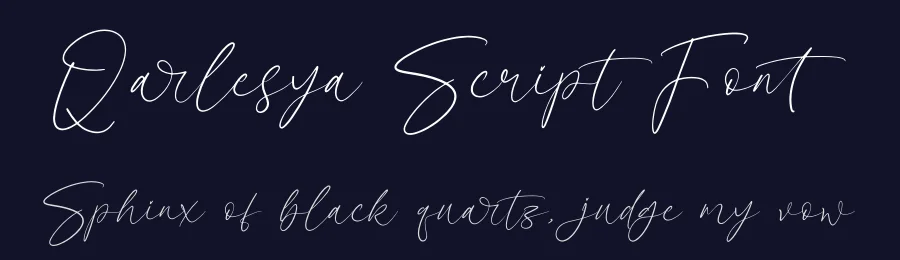 Qarlesya Script Font by letterenastudios — Script Handwritten Font — thumbnail 2