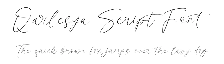 Qarlesya Script Font by letterenastudios — Script Handwritten Font