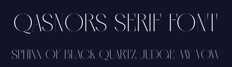 Qasnors Serif Font by timelesstype.co — Serif Font — thumbnail 2
