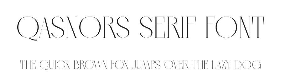 Qasnors Serif Font by timelesstype.co — Serif Font