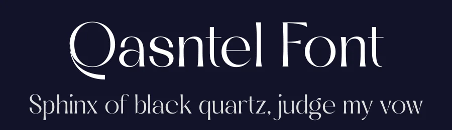Qasntel Font by timelesstype.co — Display Font — thumbnail 2