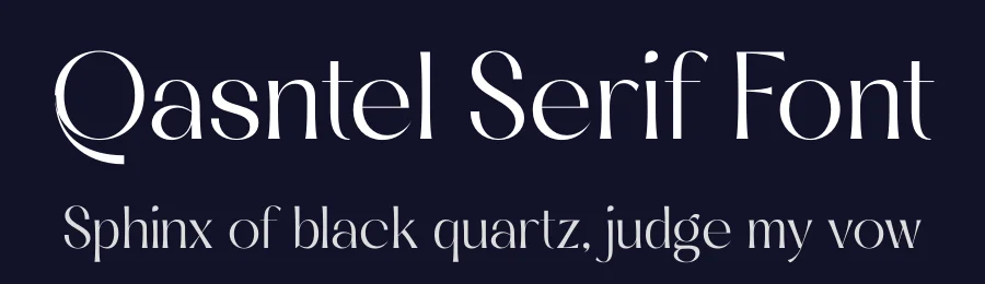 Qasntel Serif Font by timelesstype.co — Display Font — thumbnail 2