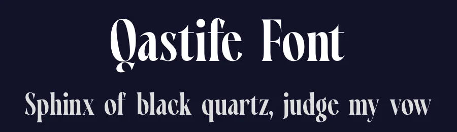 Qastife Font by timelesstype.co — Display Font — thumbnail 2