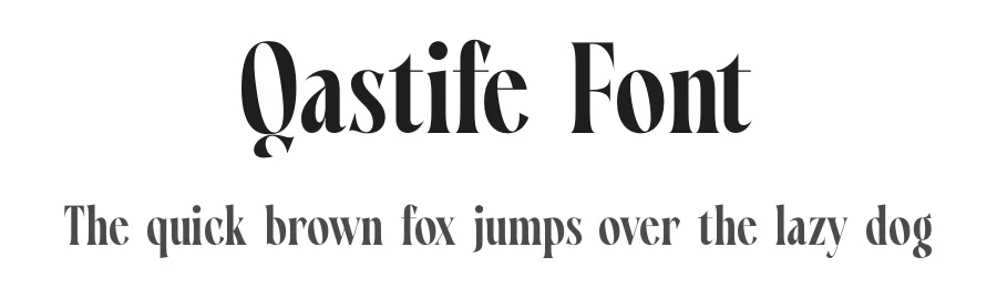 Qastife Font by timelesstype.co — Display Font