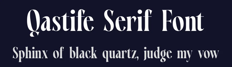 Qastife Serif Font by timelesstype.co — Display Font — thumbnail 2