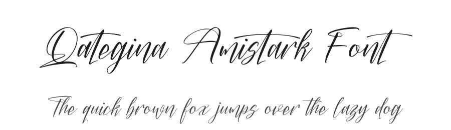 Qategina Amistark Font by letterenastudios — Script Handwritten Font