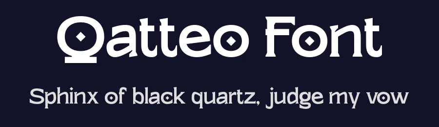 Qatteo Font by roomspace.cl — Decorative Font — thumbnail 2