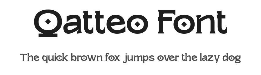 Qatteo Font by roomspace.cl — Decorative Font