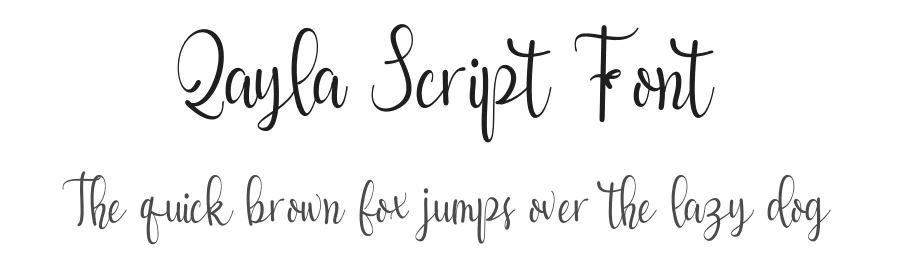 Qayla Script Font by letterenastudios — Script Handwritten Font