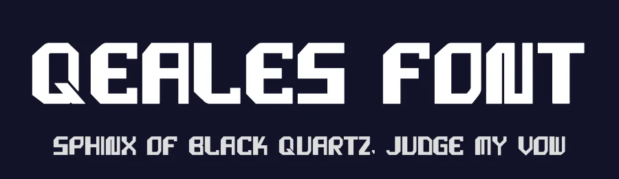 Qeales Font by hayoyuka8 — Display Font — thumbnail 2