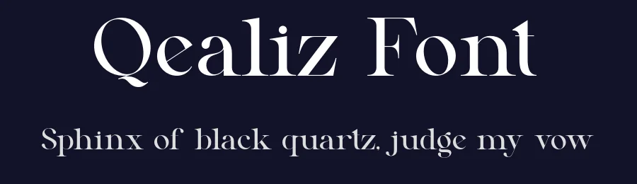 Qealiz Font by SlideShoot — Serif Font — thumbnail 2