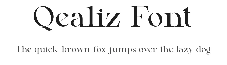 Qealiz Font by SlideShoot — Serif Font