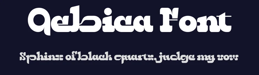 Qebica Font by MaikoHatta — Display Font — thumbnail 2