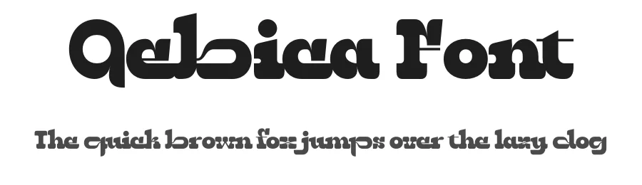 Qebica Font by MaikoHatta — Display Font