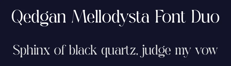 Qedgan Mellodysta Font Duo by Storytype — Serif Font — thumbnail 2