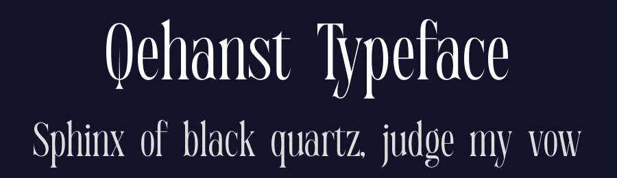 Qehanst Typeface by timelesstype.co — Display Font — thumbnail 2