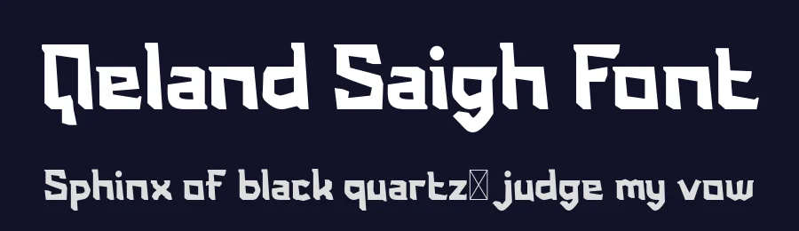 Qeland Saigh Font by productype — Decorative Font — thumbnail 2