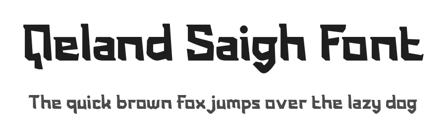 Qeland Saigh Font by productype — Decorative Font