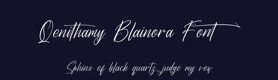 Qenithamy Blainora Font by letterenastudios — Script Handwritten Font — thumbnail 2