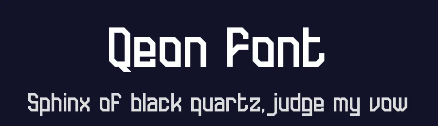 Qeon Font by Denustudios — Decorative Font — thumbnail 2