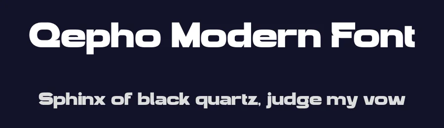 Qepho Modern Font by Nirmana Visual — Display Font — thumbnail 2