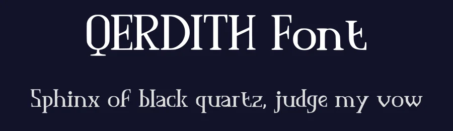 QERDITH Font by idealistudio — Serif Font — thumbnail 2