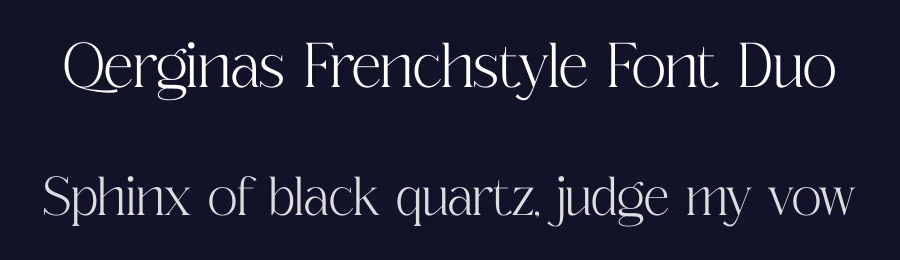 Qerginas Frenchstyle Font Duo by Storytype — Serif Font — thumbnail 2