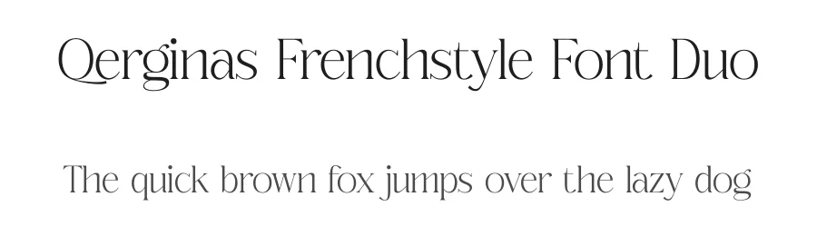 Qerginas Frenchstyle Font Duo by Storytype — Serif Font
