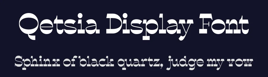 Qetsia Display Font by Muhammad Nasir — Display Font — thumbnail 2