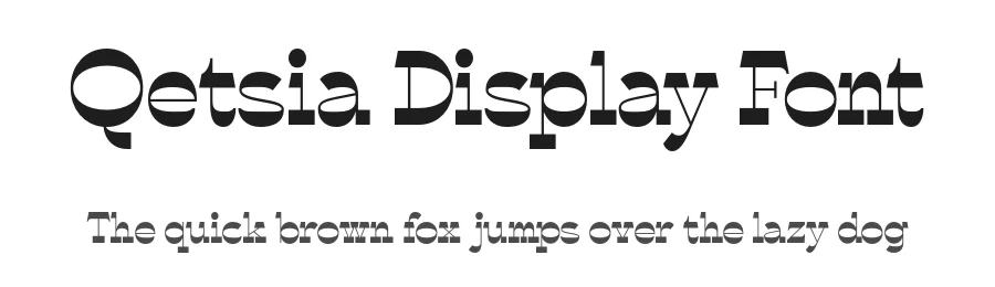 Qetsia Display Font by Muhammad Nasir — Display Font