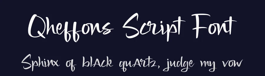 Qheffons Script Font by Dhabee — Serif Font — thumbnail 2