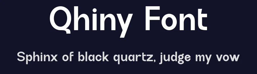 Qhiny Font by MaikoHatta — Sans Serif Font — thumbnail 2