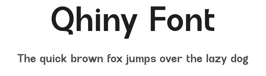 Qhiny Font by MaikoHatta — Sans Serif Font