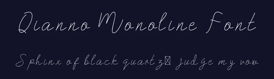 Qianno Monoline Font by edricstudio — Script Handwritten Font — thumbnail 2