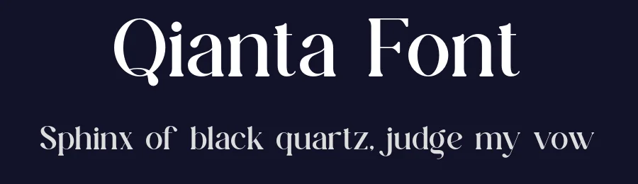 Qianta Font by SlideShoot — Serif Font — thumbnail 2