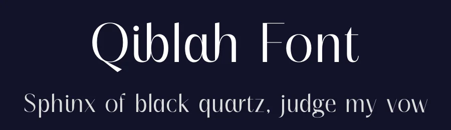 Qiblah Font by Storytype — Sans Serif Font — thumbnail 2