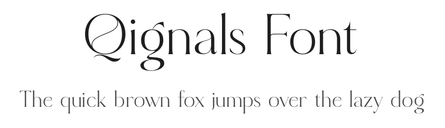 Qignals Font by timelesstype.co — Display Font