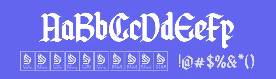 Qindret | Blackletter Typeface by Denustudios — Blackletter Font — thumbnail 3